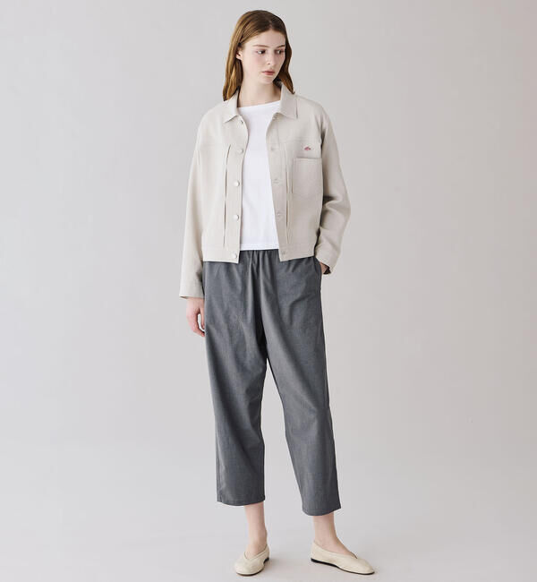 DANTON「DANTON | ウールライクポリエステル イージーパンツ WOMEN」|チノ|