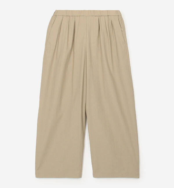 Morris & Sons「MORRIS & SONS | コットン ワイドイージーパンツ WOMEN」|チノ|BEIGE