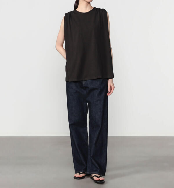  「WALANCE | ナチュラルダイ ミントジャージースリーブレストップ WOMEN」|Tシャツ・カットソー|