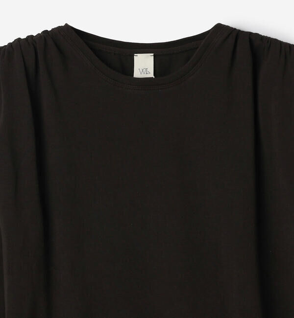  「WALANCE | ナチュラルダイ ミントジャージースリーブレストップ WOMEN」|Tシャツ・カットソー|