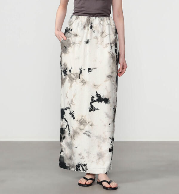  「WALANCE | シルクネップ ロングスカート WOMEN」|スカート|