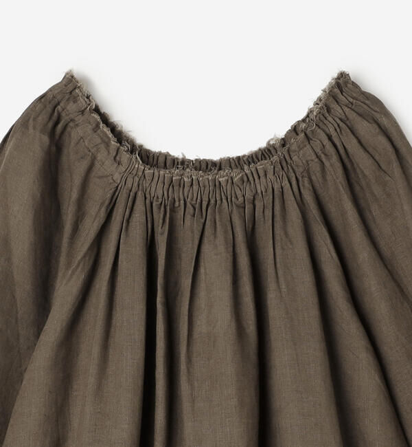  「WALANCE | リネン バルーンスリーブドレス WOMEN」|ワンピース|