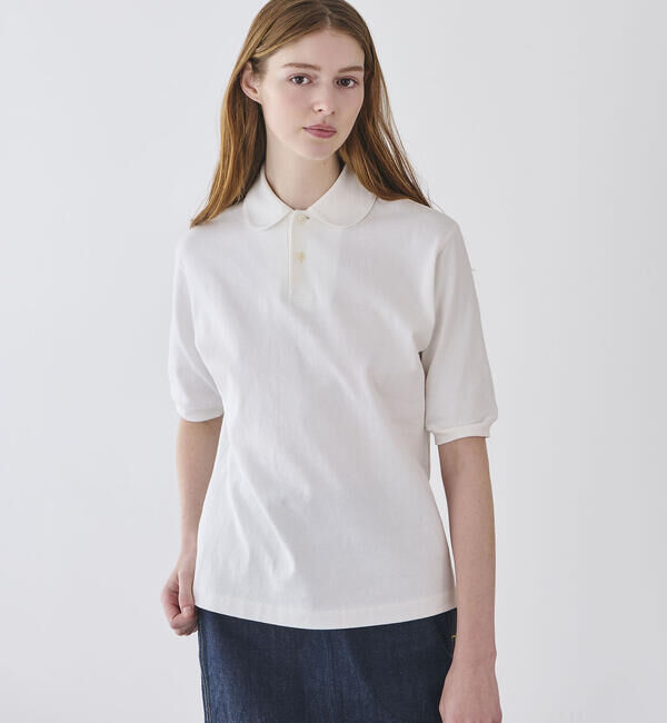  「ANATOMICA | ラウンドカラー ポロシャツ WOMEN」|ポロシャツ|