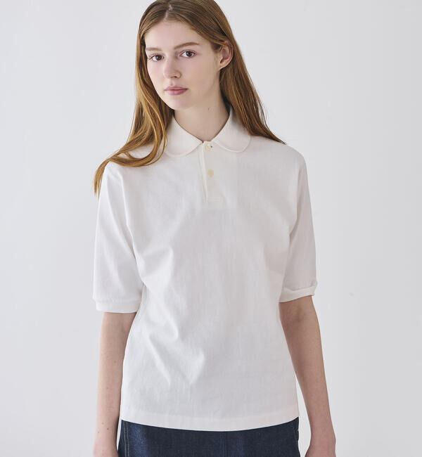  「ANATOMICA | ラウンドカラー ポロシャツ WOMEN」|ポロシャツ|