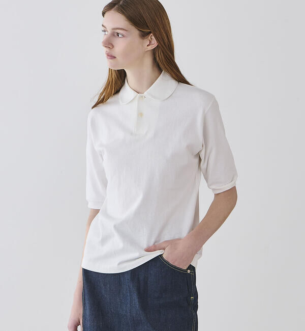  「ANATOMICA | ラウンドカラー ポロシャツ WOMEN」|ポロシャツ|