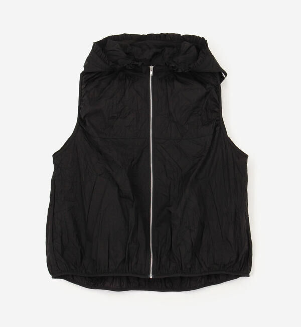  「eunoia | ナイロンシアー フードベスト WOMEN」|シャツ・ブラウス|