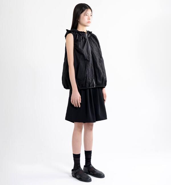 「eunoia | ナイロンシアー フードベスト WOMEN」|シャツ・ブラウス|