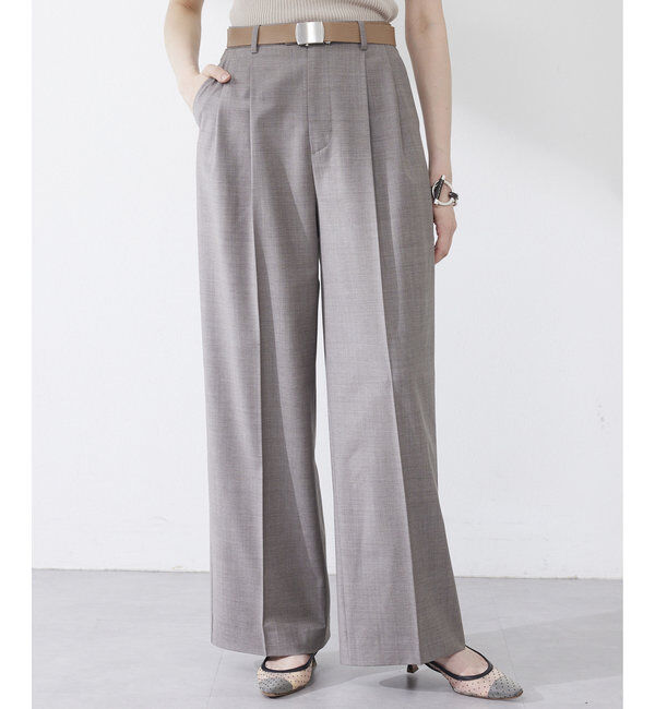 Drawing Numbers「【Drawing Numbers】センタープレスワイドパンツ」|チノ|