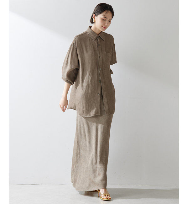  「ツイル顔料染めオーバーシャツ」|シャツ・ブラウス|