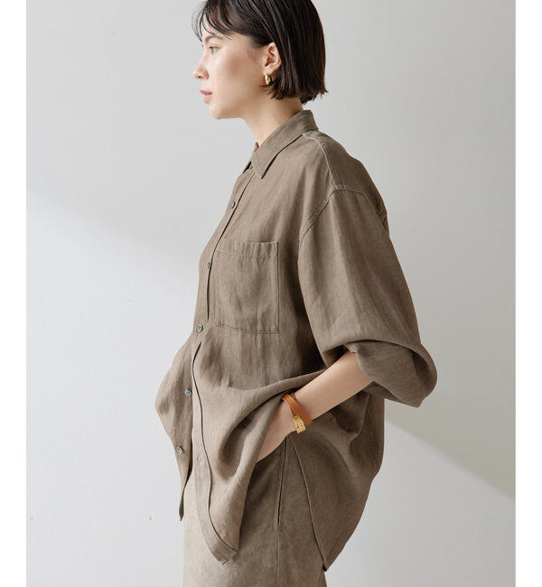  「ツイル顔料染めオーバーシャツ」|シャツ・ブラウス|