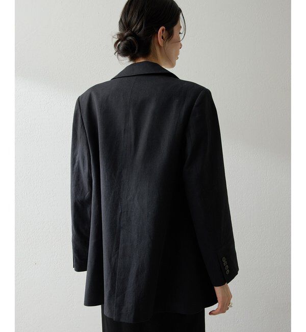 THE PAUSE「【THE PAUSE】コットンリネンダブルジャケット」|テーラードジャケット|