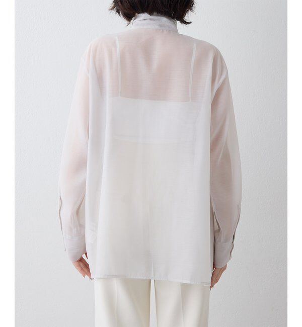 THE PAUSE「【THE PAUSE】シアーオーガンジーシャツ」|シャツ・ブラウス|