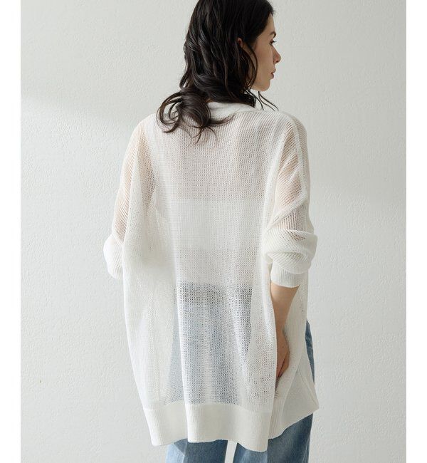  「メッシュニットカーディガン」|ニット・セーター|