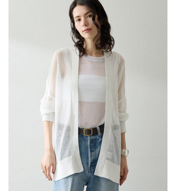  「メッシュニットカーディガン」|ニット・セーター|