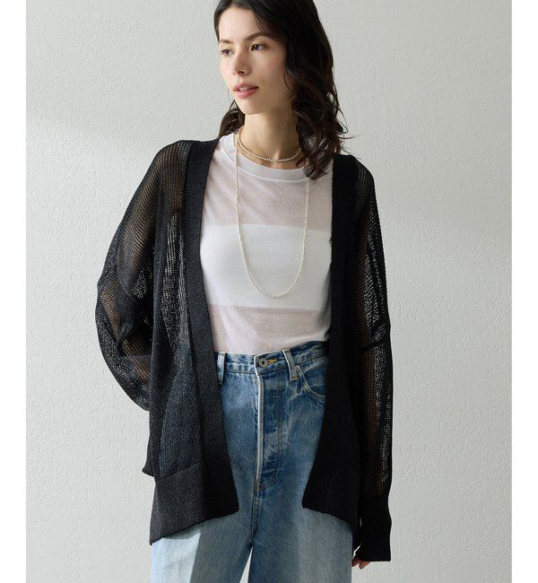  「メッシュニットカーディガン」|ニット・セーター|