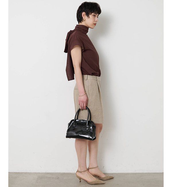  「リネンハーフタックパンツ」|チノ|