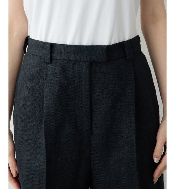  「リネンハーフタックパンツ」|チノ|