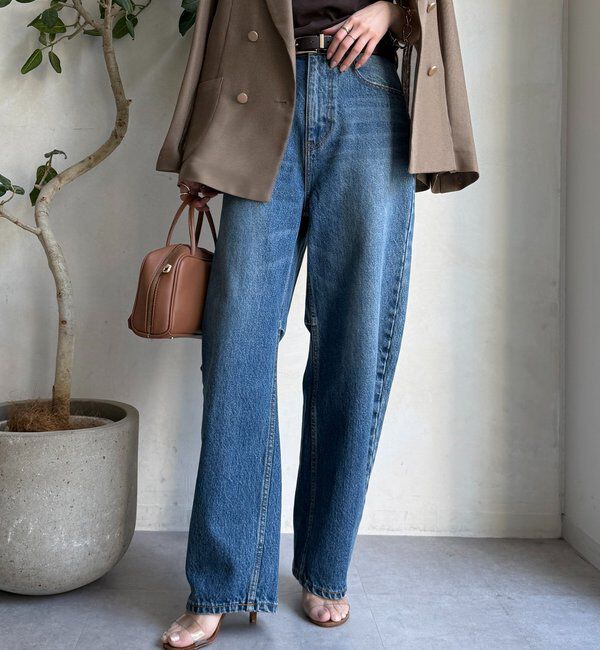  「【ベストセラーアイテム】カーブデニム」|デニム|