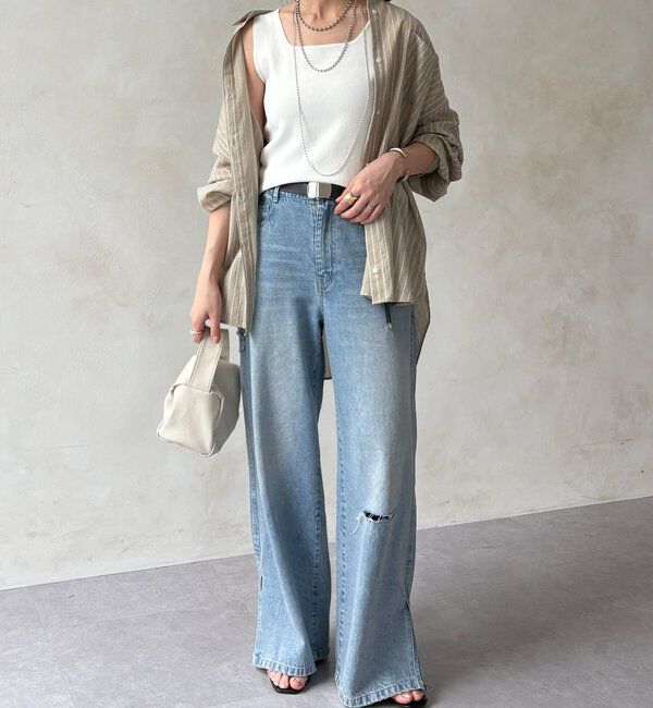  「スクエアニットタンク」|ニット・セーター|