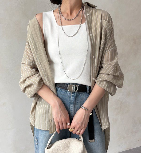  「スクエアニットタンク」|ニット・セーター|