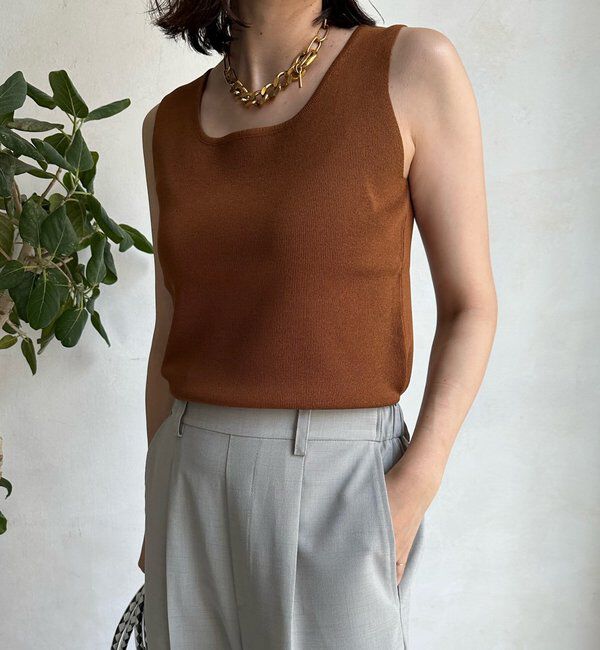 「スクエアニットタンク」|ニット・セーター|
