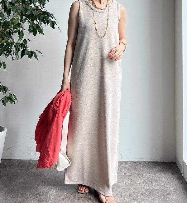  「【全骨格細見え】ブークレーダンボールタンクワンピース」|ワンピース|