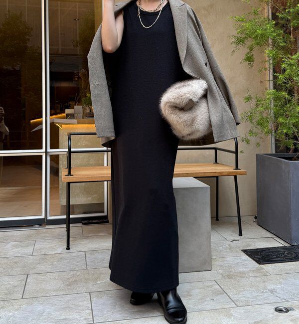  「【全骨格細見え】ブークレーダンボールタンクワンピース」|ワンピース|