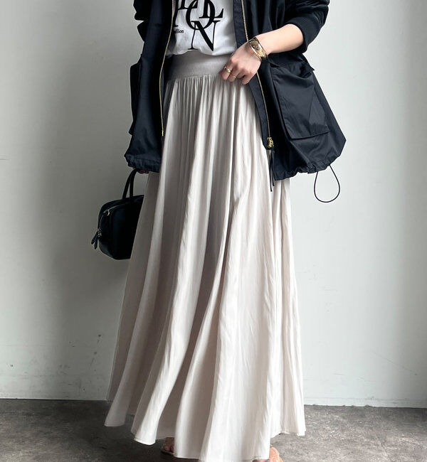  「ウエストリブギャザースカート」|スカート|