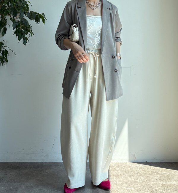  「【新色追加】スカラレースキャミ」|シャツ・ブラウス|