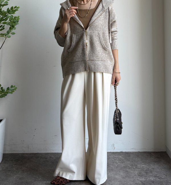  「ホイップヤーンジップフーディー」|カーディガン|