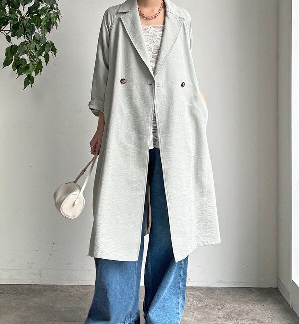  「【WEB限定】スウェードライクトレンチコート」|その他|