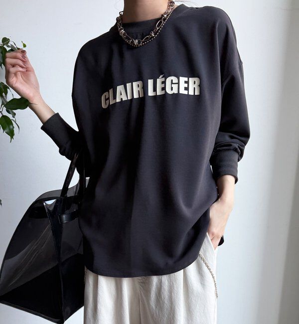  「袖リブバックボタンジョーゼットロゴプルオーバー」|シャツ・ブラウス|