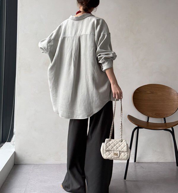  「ドライタッチワイドパンツ」|チノ|