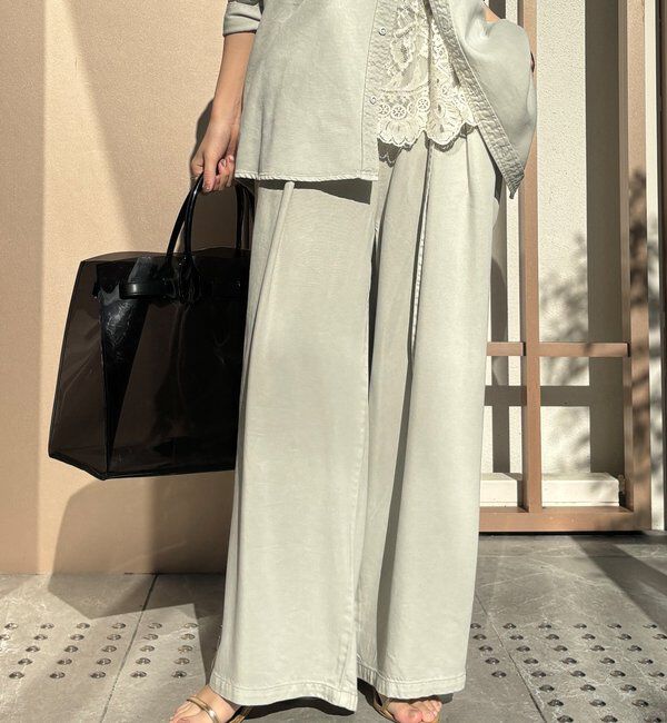  「【セットアップ可能】リヨセルタックパンツ」|チノ|