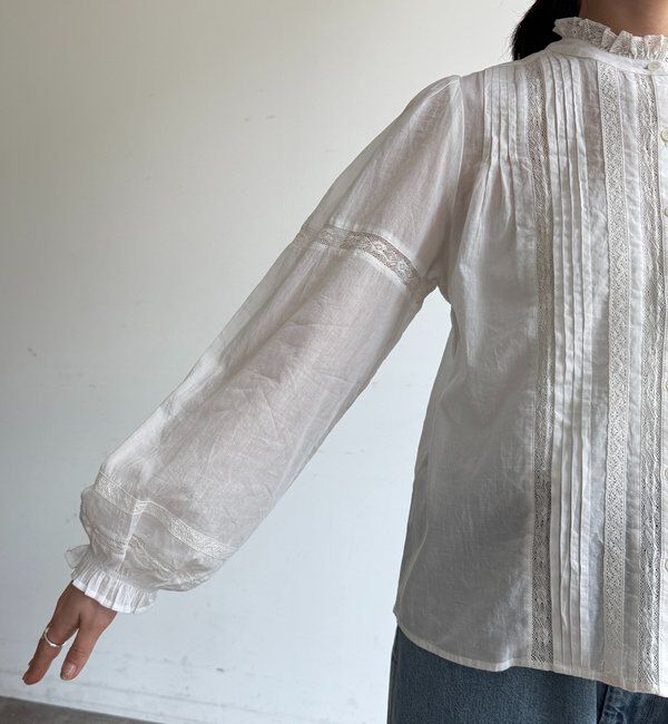  「インドレースパフ袖ブラウス」|シャツ・ブラウス|