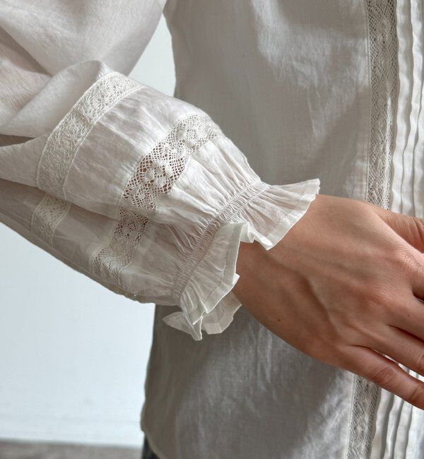  「インドレースパフ袖ブラウス」|シャツ・ブラウス|