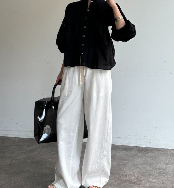  「インドレースパフ袖ブラウス」|シャツ・ブラウス|