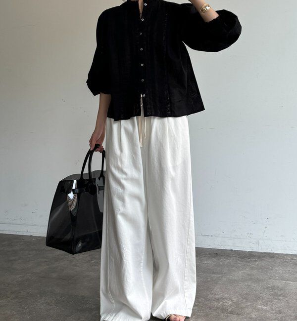  「インドレースパフ袖ブラウス」|シャツ・ブラウス|