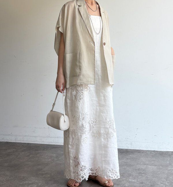  「【WEB限定】コットンシアータックジャケット」|テーラードジャケット|