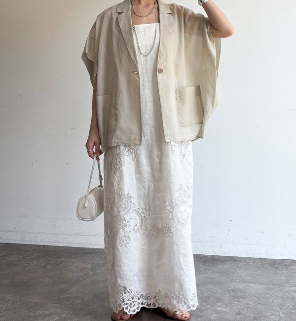  「【WEB限定】コットンシアータックジャケット」|テーラードジャケット|