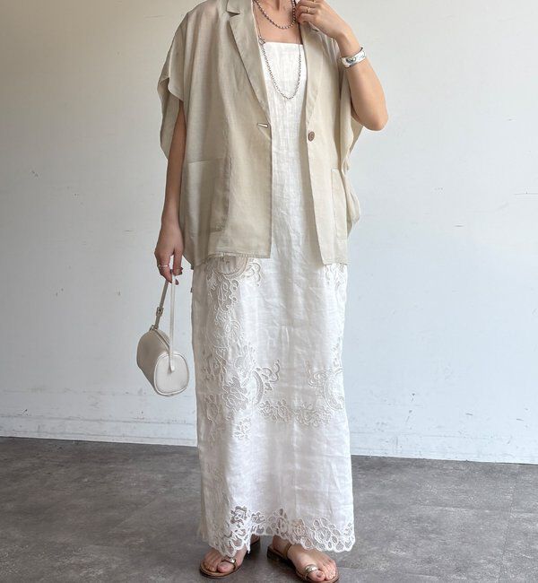  「【WEB限定】コットンシアータックジャケット」|テーラードジャケット|