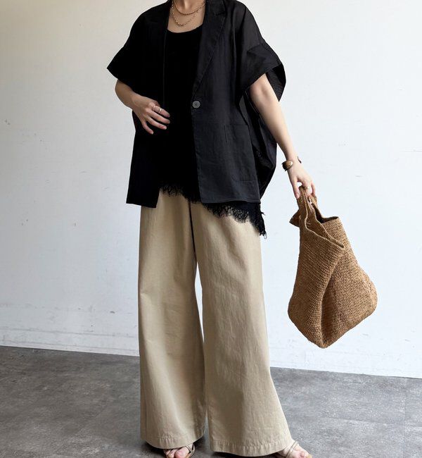  「【WEB限定】コットンシアータックジャケット」|テーラードジャケット|