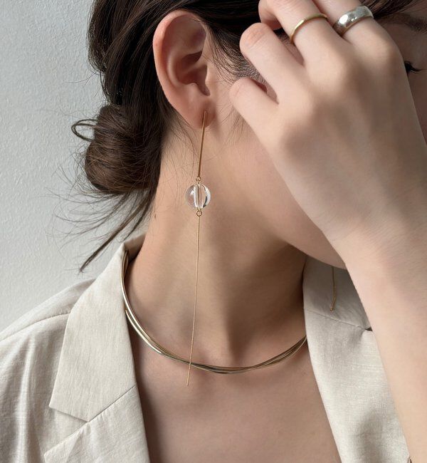  「ロングピアス」|ピアス|ゴールド