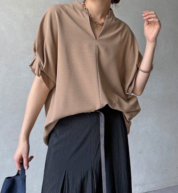  「【WEB限定】接触冷感スキッパーシャツ」|シャツ・ブラウス|