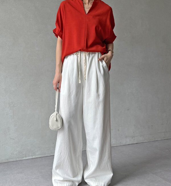  「【WEB限定】接触冷感スキッパーシャツ」|シャツ・ブラウス|