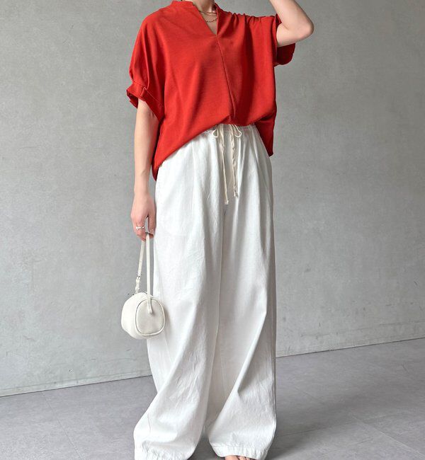  「【WEB限定】接触冷感スキッパーシャツ」|シャツ・ブラウス|