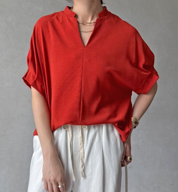  「【WEB限定】接触冷感スキッパーシャツ」|シャツ・ブラウス|