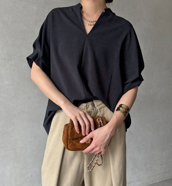  「【WEB限定】接触冷感スキッパーシャツ」|シャツ・ブラウス|