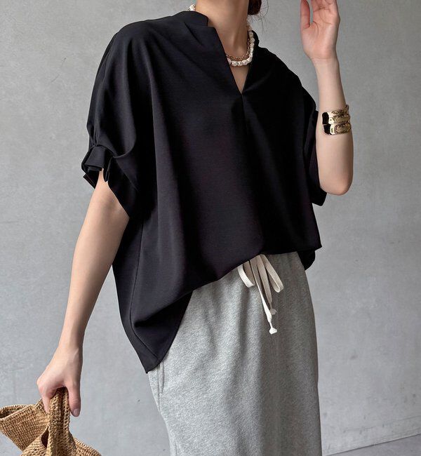  「【WEB限定】接触冷感スキッパーシャツ」|シャツ・ブラウス|