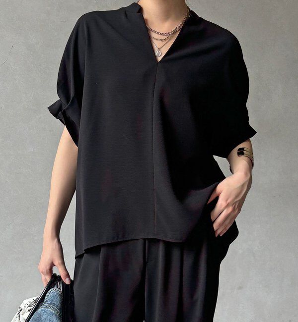  「【WEB限定】接触冷感スキッパーシャツ」|シャツ・ブラウス|